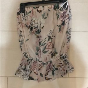 FLORAL TUBE TOP!!
